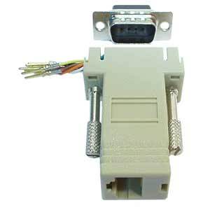 Adaptor Αντάπτορας DB9 αρσ σε RJ-45 θυλ 8P/8C